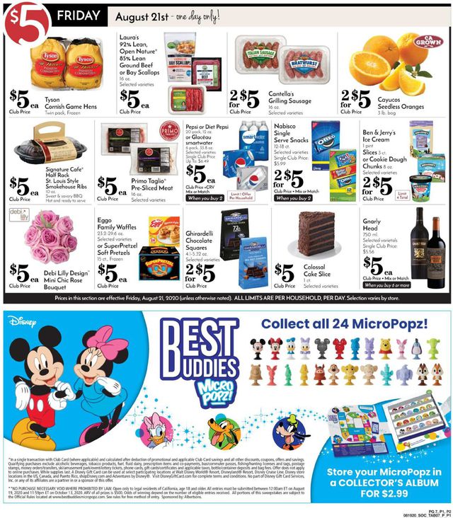Pavilions Ad from 08/19/2020