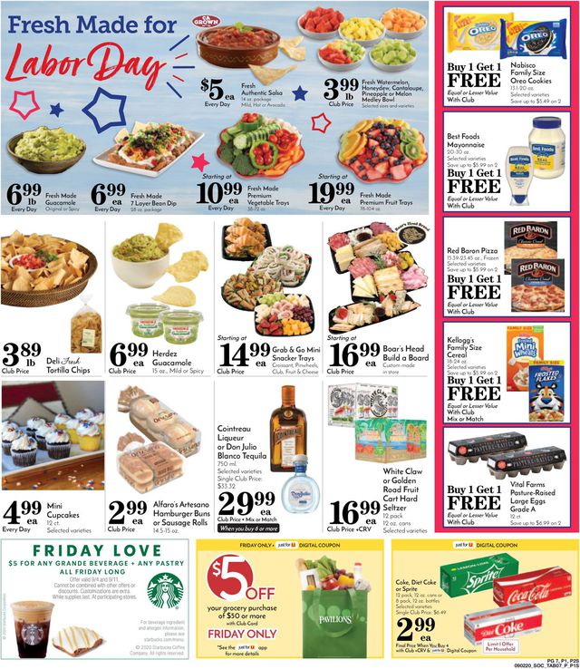 Pavilions Ad from 09/02/2020