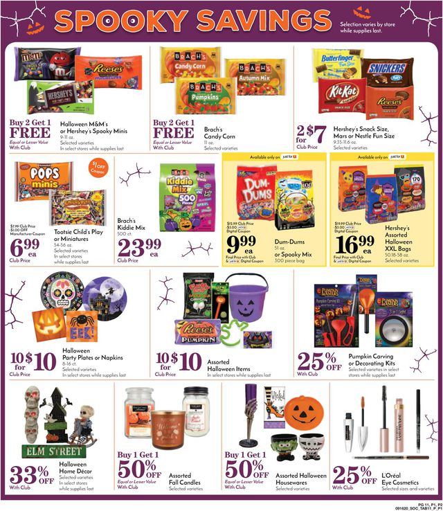 Pavilions Ad from 09/16/2020