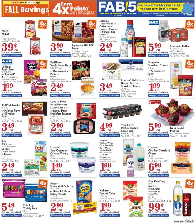 Pavilions Ad from 09/30/2020