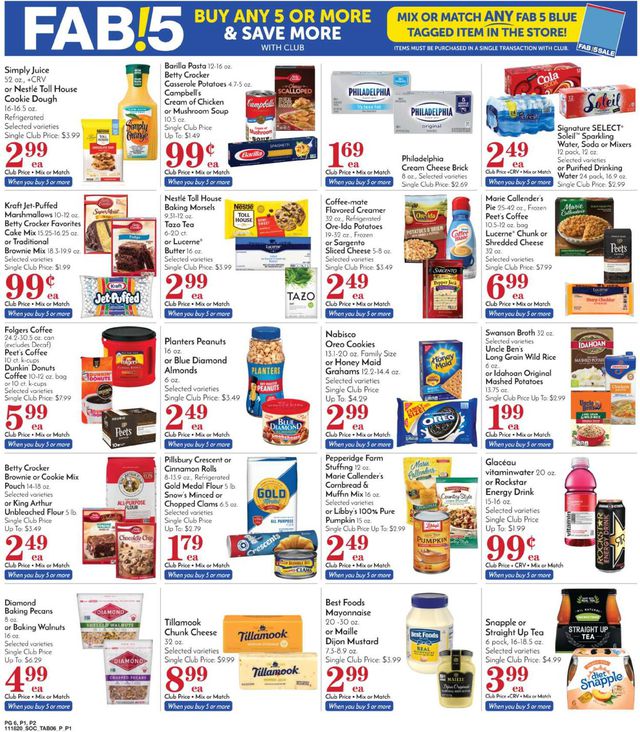 Pavilions Ad from 11/18/2020