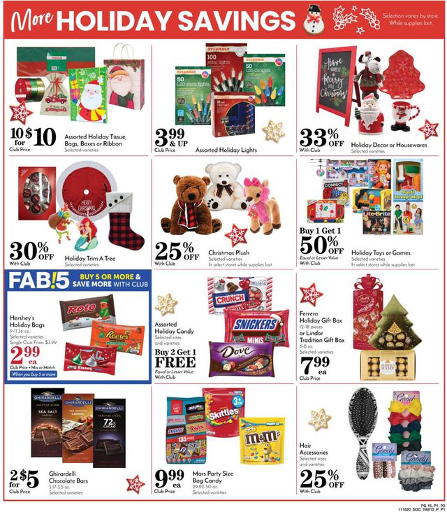 Pavilions Ad from 11/18/2020