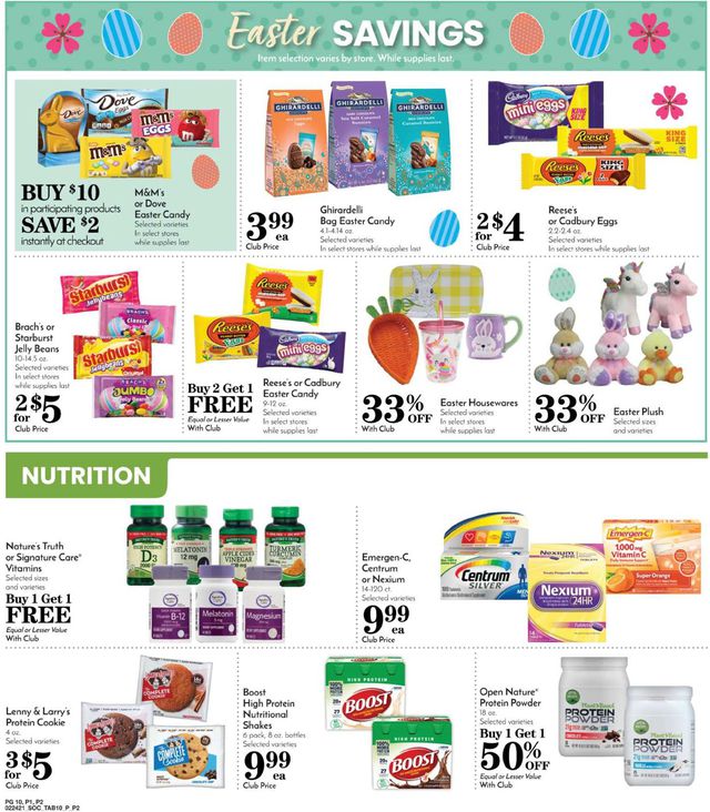 Pavilions Ad from 02/24/2021