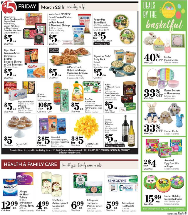 Pavilions Ad from 03/24/2021