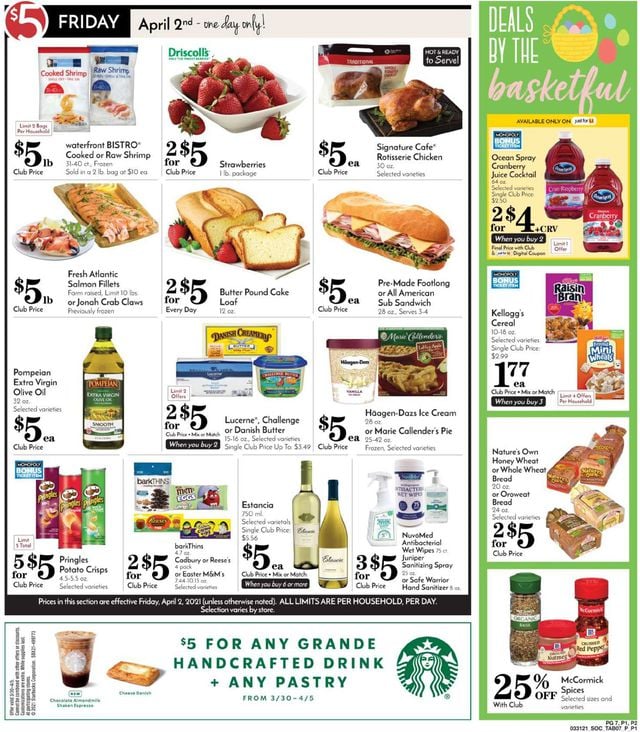 Pavilions Ad from 03/31/2021