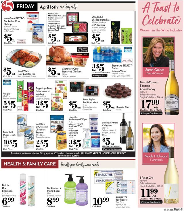 Pavilions Ad from 04/14/2021