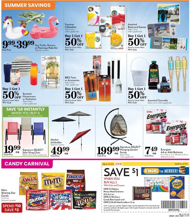 Pavilions Ad from 06/02/2021