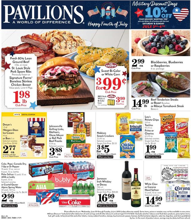 Pavilions Ad from 06/30/2021