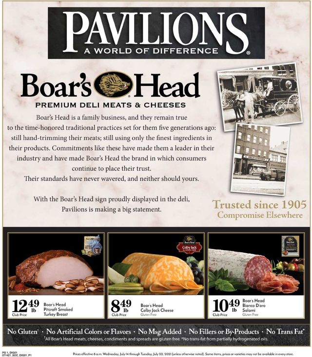Pavilions Ad from 07/14/2021