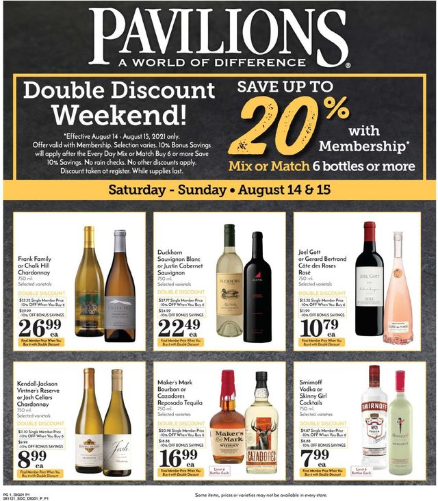 Pavilions Ad from 08/11/2021