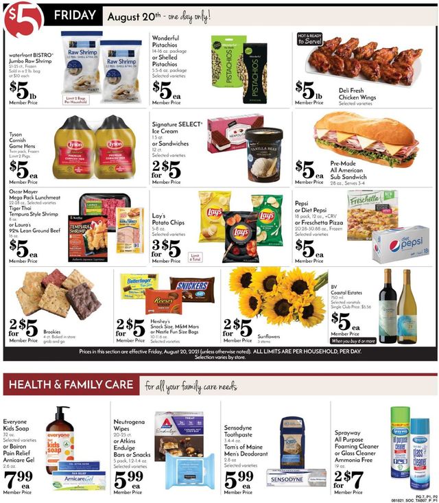 Pavilions Ad from 08/18/2021