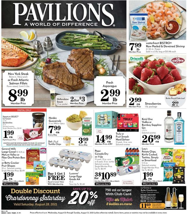 Pavilions Ad from 08/25/2021