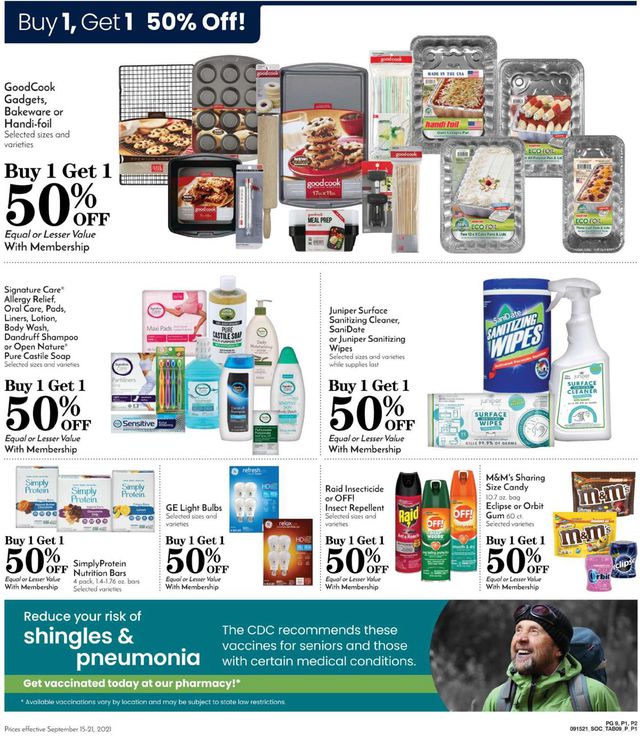 Pavilions Ad from 09/15/2021