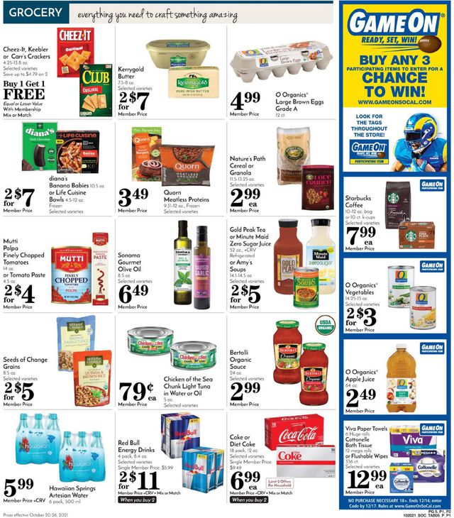 Pavilions Ad from 10/20/2021
