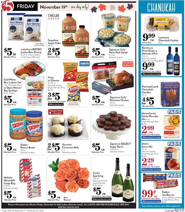 Pavilions Ad from 11/17/2021