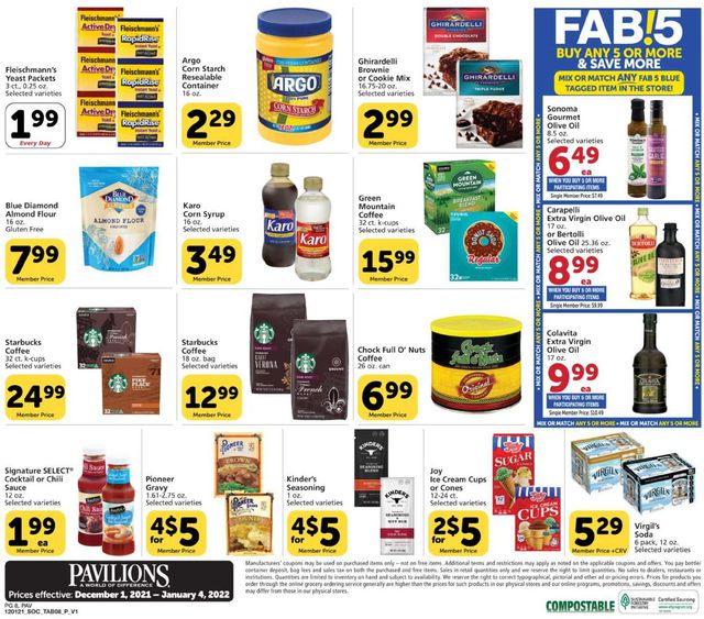 Pavilions Ad from 12/01/2021