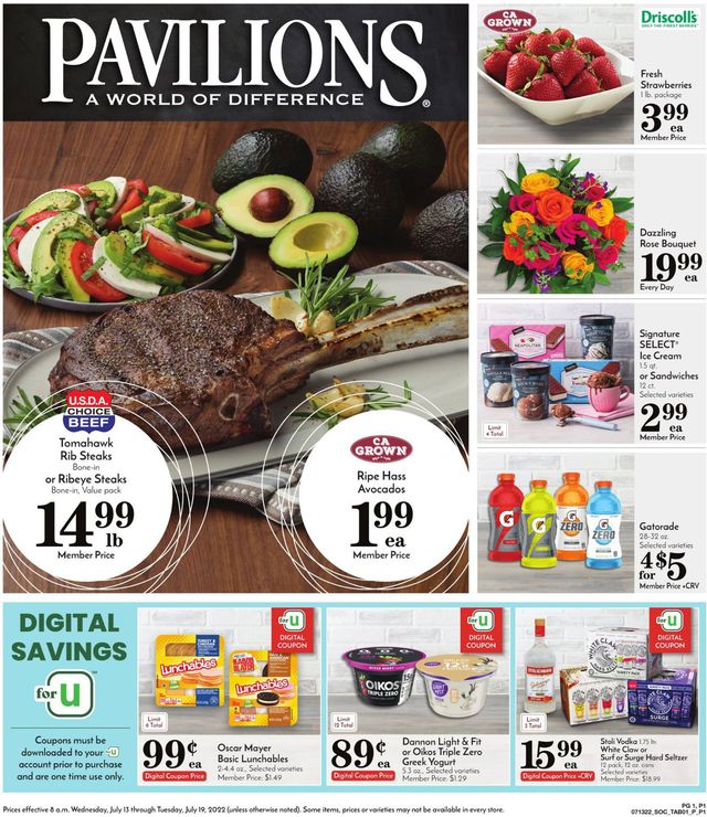 Pavilions Ad from 07/13/2022