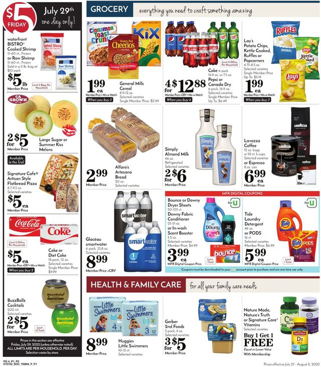 Pavilions Ad from 07/27/2022