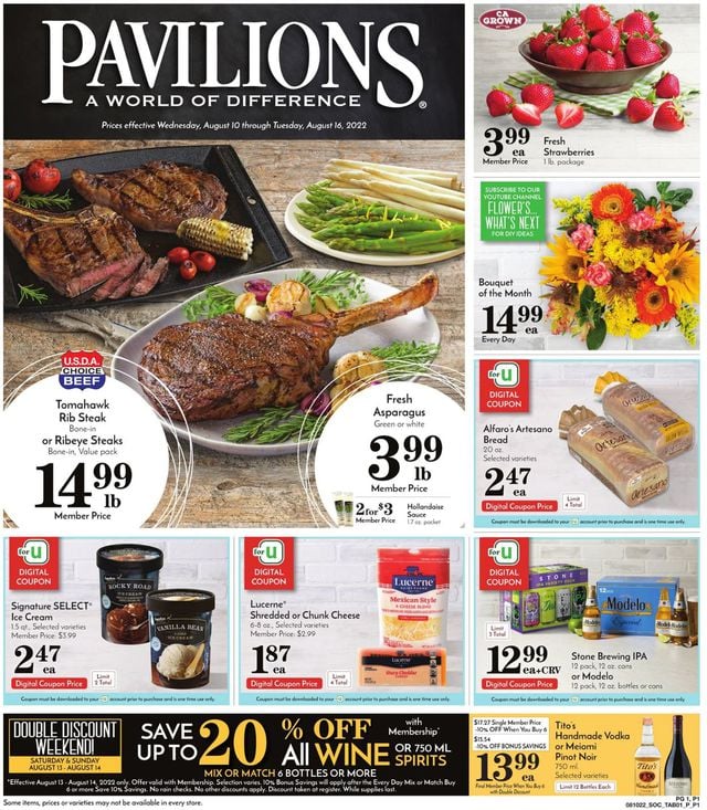 Pavilions Ad from 08/10/2022