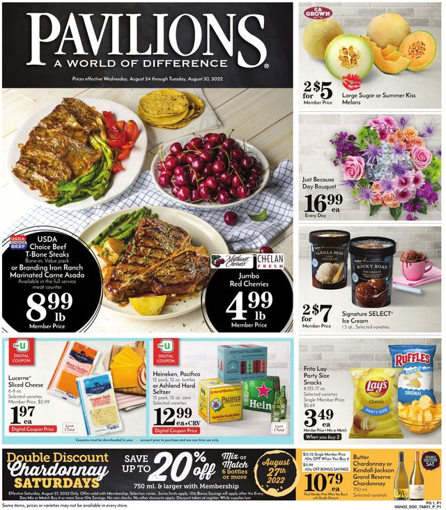 Pavilions Ad from 08/24/2022