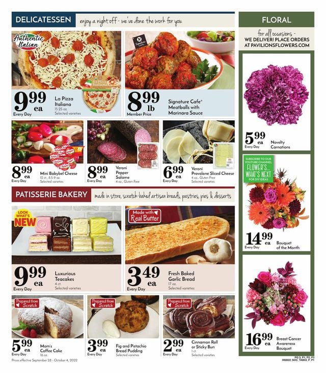 Pavilions Ad from 09/28/2022