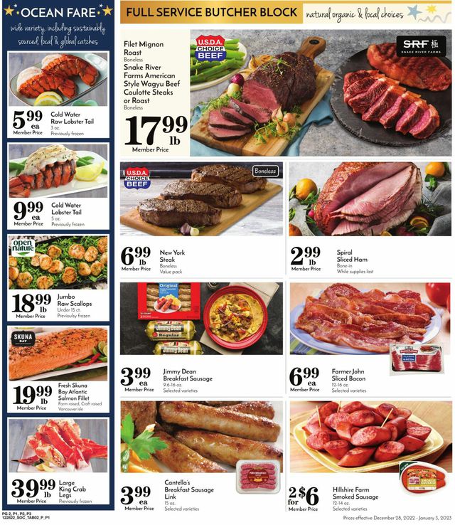 Pavilions Ad from 12/28/2022