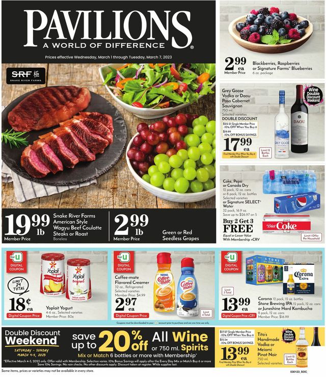 Pavilions Ad from 03/01/2023