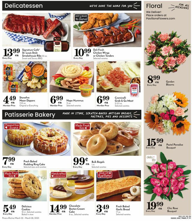 Pavilions Ad from 03/22/2023
