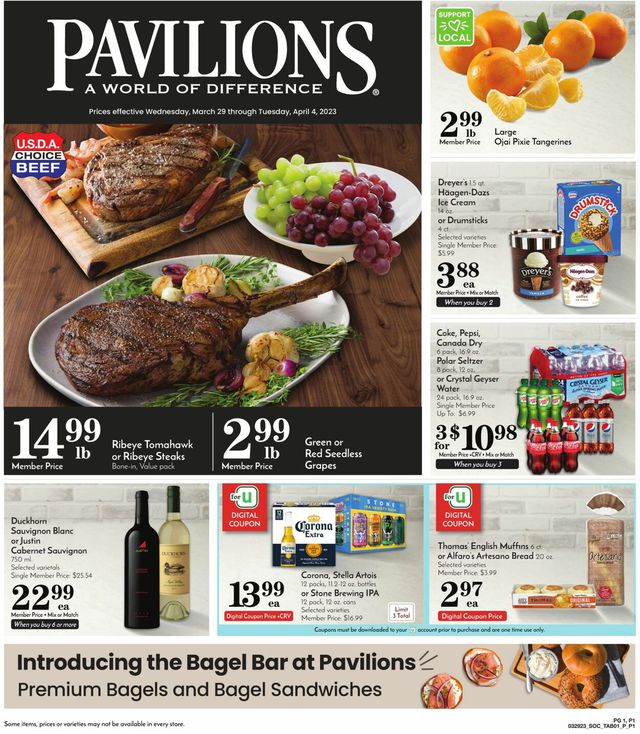 Pavilions Ad from 03/29/2023