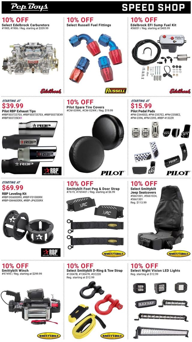 Pep Boys Ad from 05/23/2021