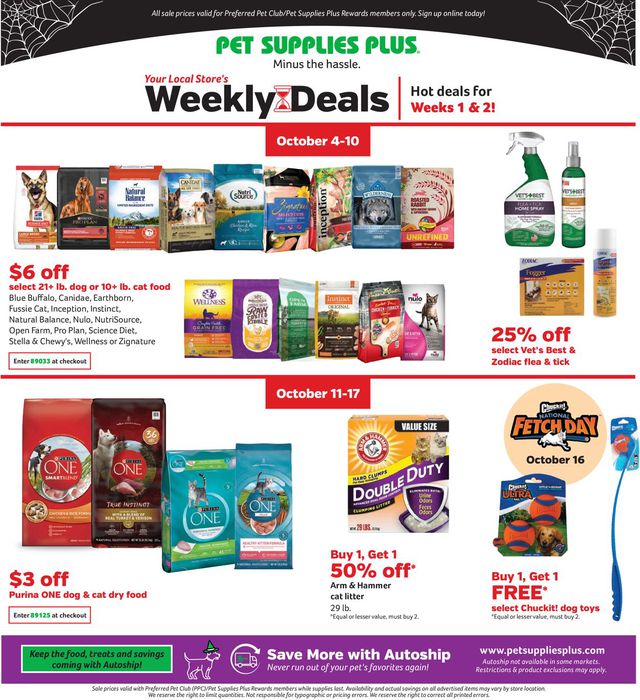 Pet Supplies Plus Ad from 10/04/2021