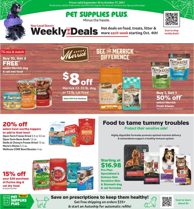 Pet Supplies Plus Ad from 10/04/2021