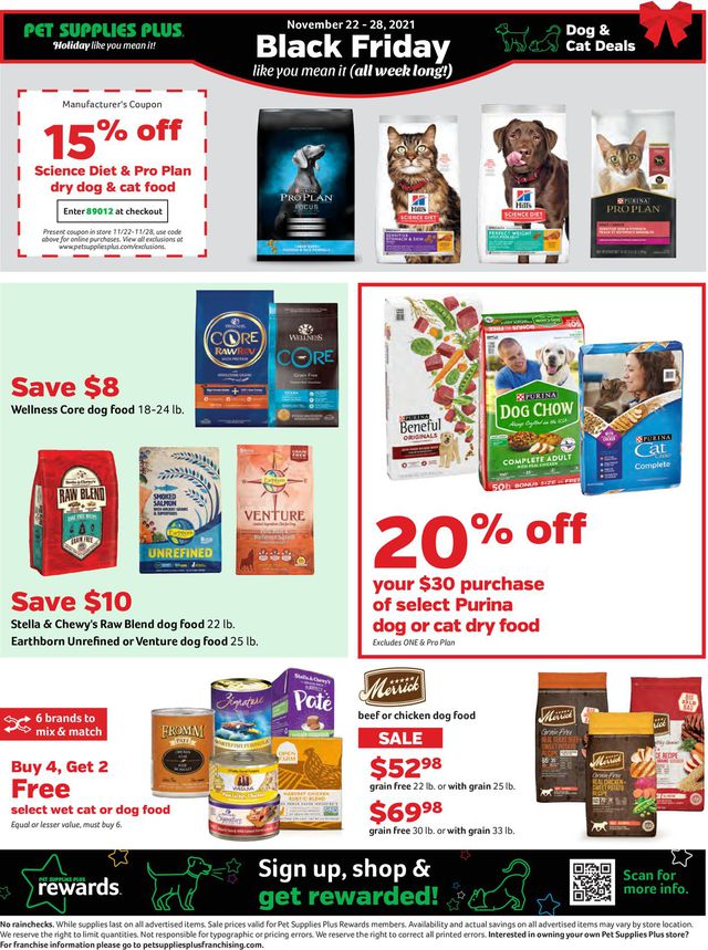 Pet Supplies Plus Ad from 11/22/2021
