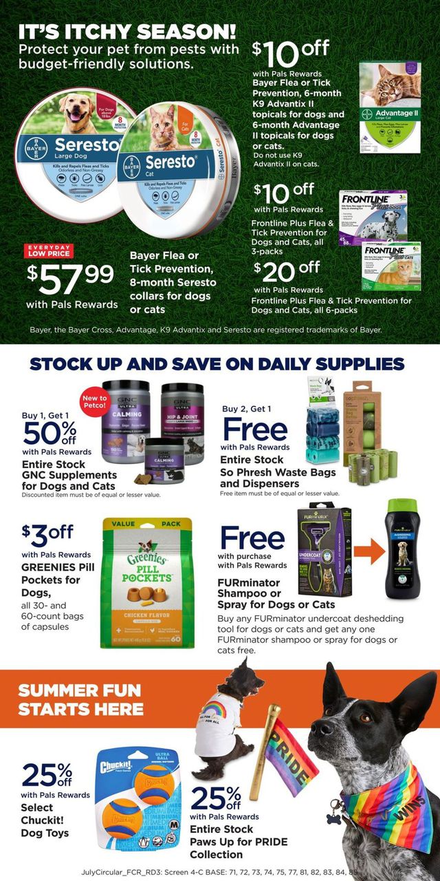 Petco Ad from 07/15/2020