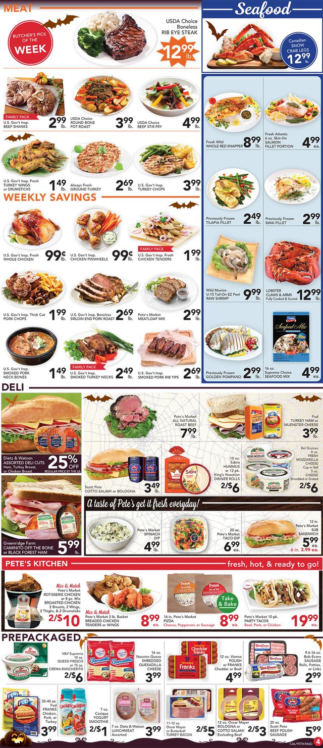 Pete's Fresh Market Ad from 10/28/2020