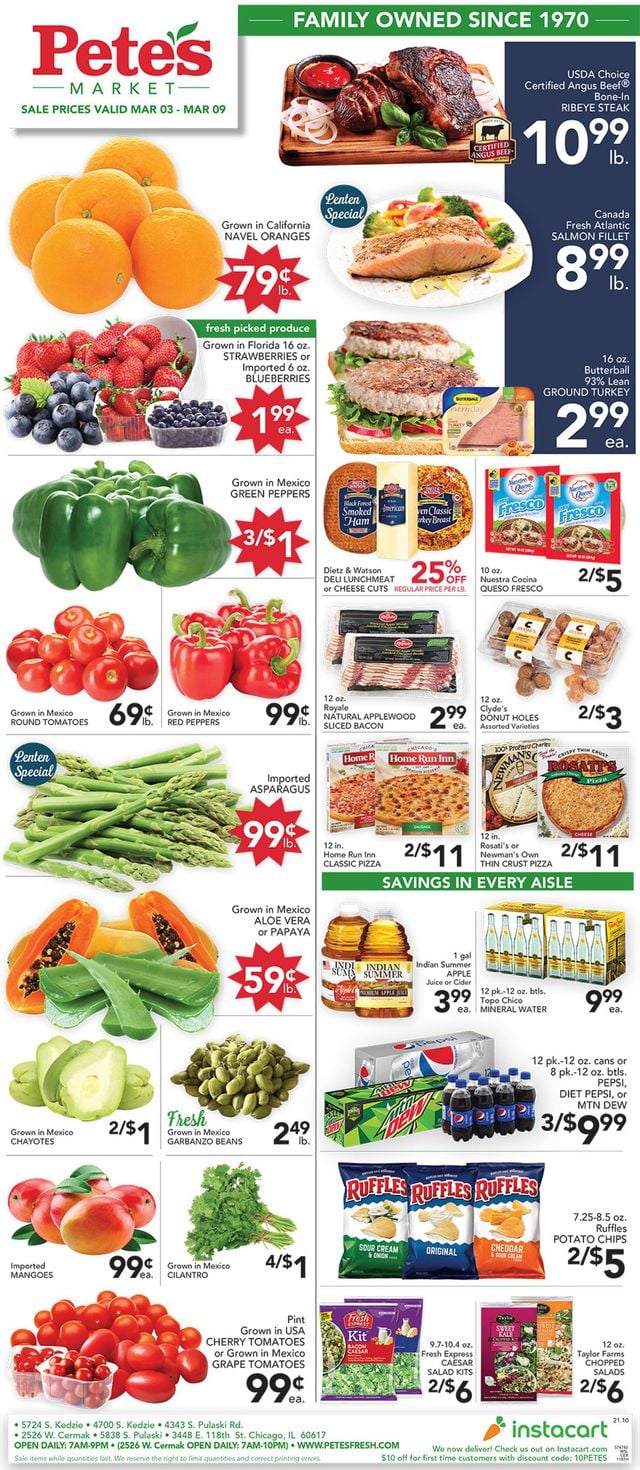 Pete's Fresh Market Ad from 03/03/2021