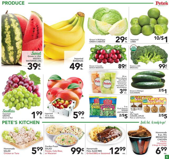 Pete's Fresh Market Ad from 07/07/2021