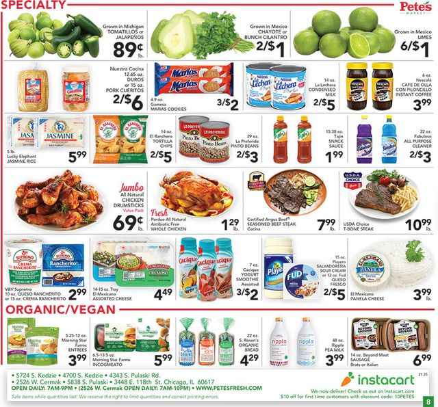 Pete's Fresh Market Ad from 08/25/2021