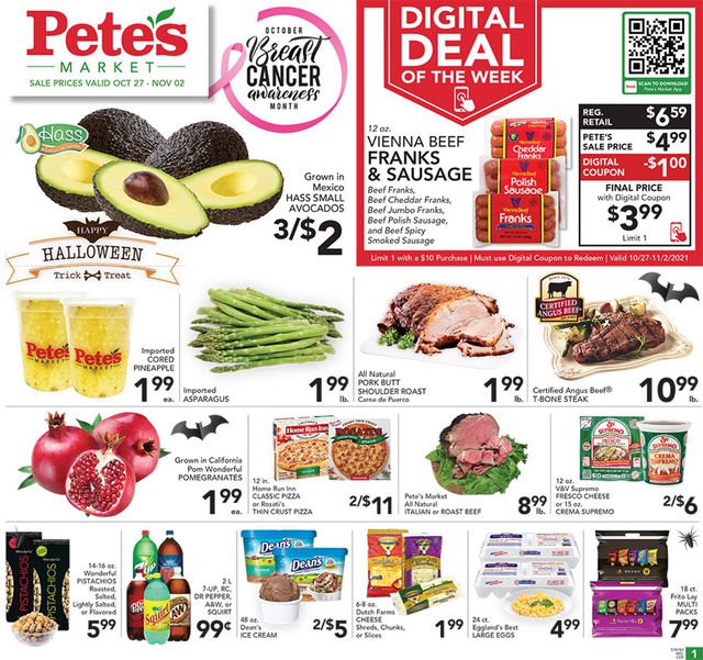 Pete's Fresh Market Ad from 10/27/2021