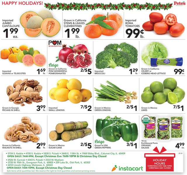 Pete's Fresh Market Ad from 12/15/2021