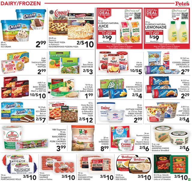 Pete's Fresh Market Ad from 01/05/2022