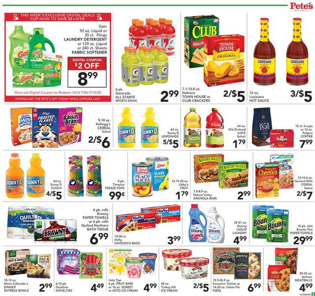 Pete's Fresh Market Ad from 07/06/2022