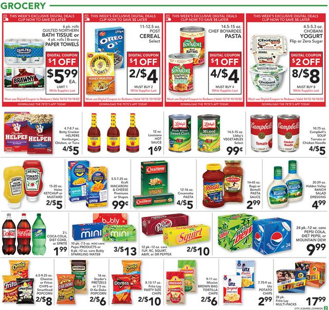 Pete's Fresh Market Ad from 10/12/2022
