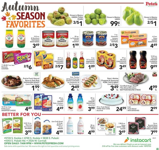 Pete's Fresh Market Ad from 10/12/2022