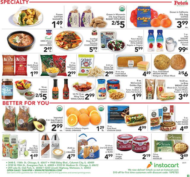 Pete's Fresh Market Ad from 01/04/2023