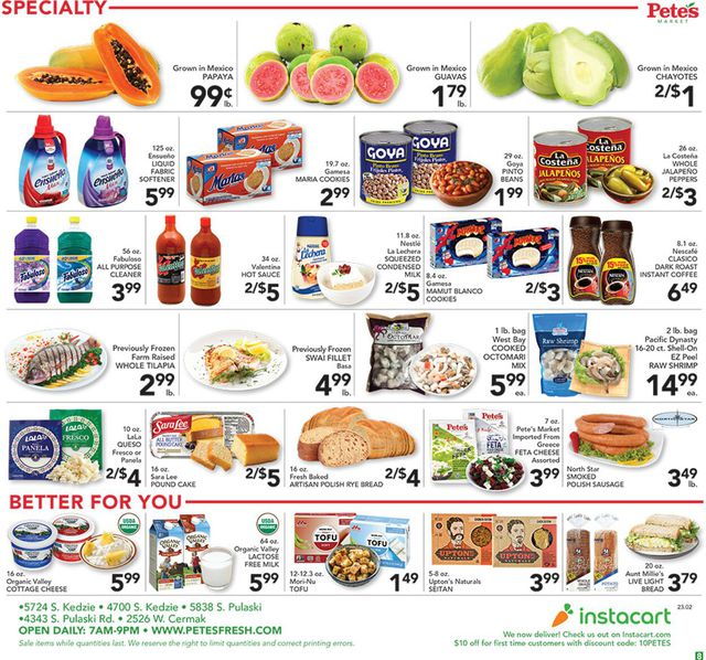 Pete's Fresh Market Ad from 01/11/2023