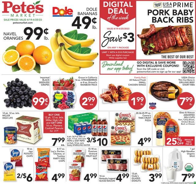 Pete's Fresh Market Ad from 04/19/2023