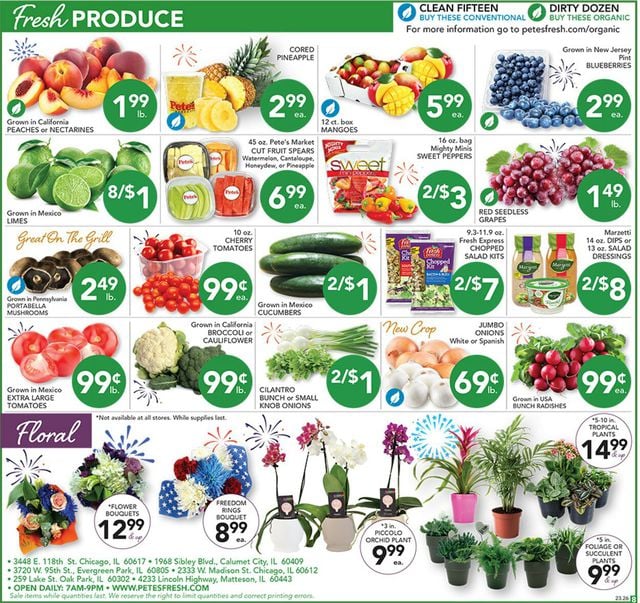Pete's Fresh Market Ad from 06/28/2023