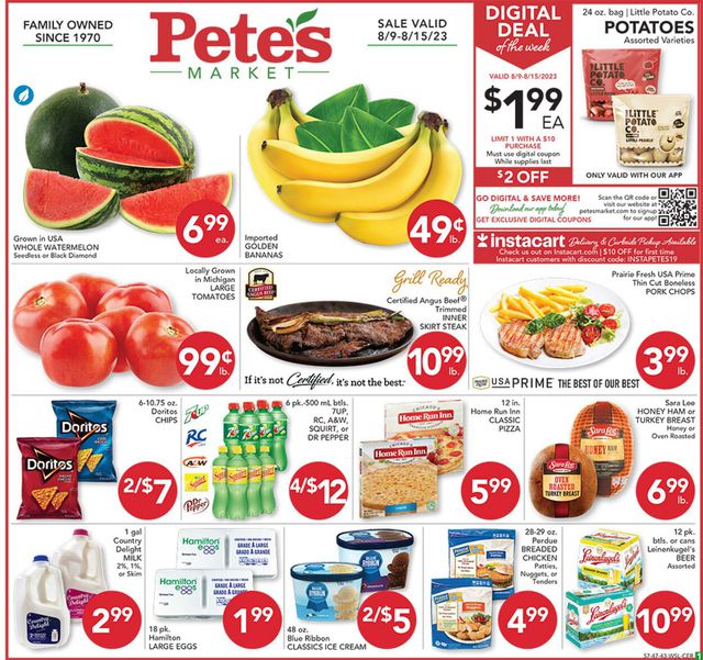 Pete's Fresh Market Ad from 08/09/2023