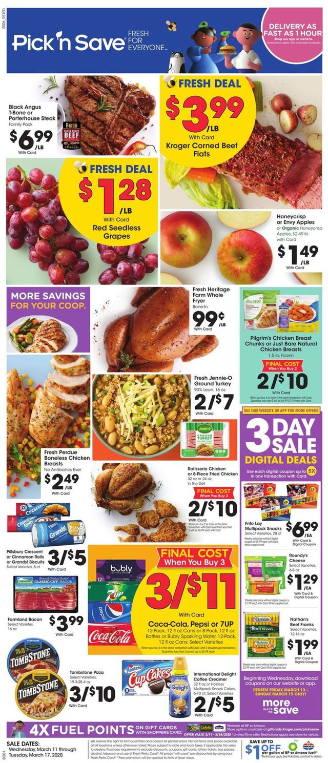 Pick ‘n Save Ad from 03/11/2020